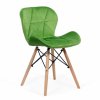 Scaun bucatarie catifea verde deschis